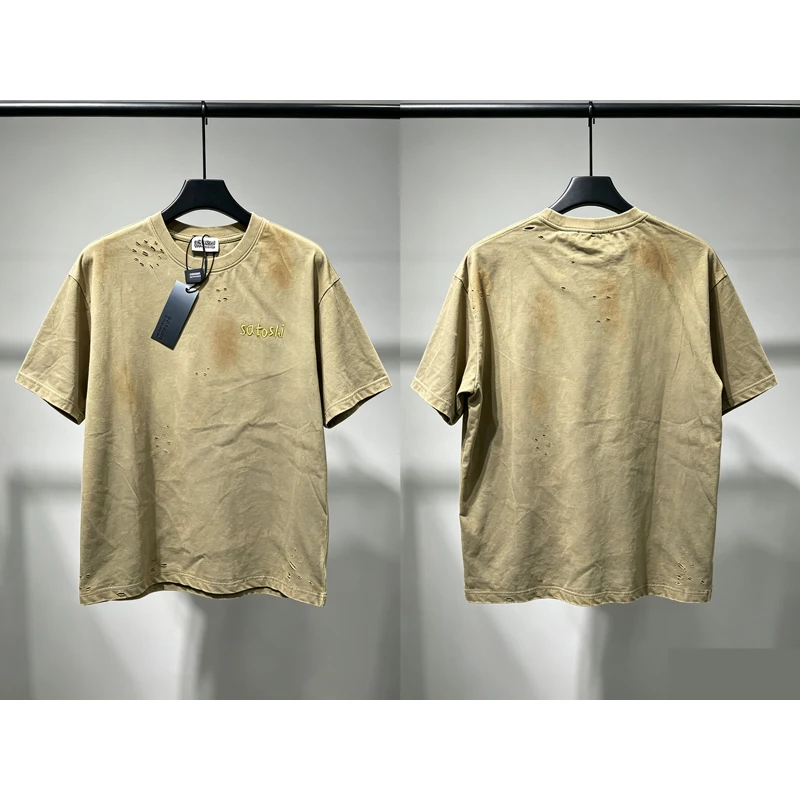 Satoshi Nakamoto Tee Classic Washed Do Old Top Personalized Distressed Labels High-quality Embroidered Printed T-shirt