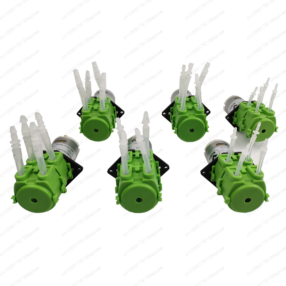 

Перистальтический насос с двойной головкой, 12 В/24 В, небольшой насосный насос, эксперимент, устойчивый к коррозии, автоматический двухканальный