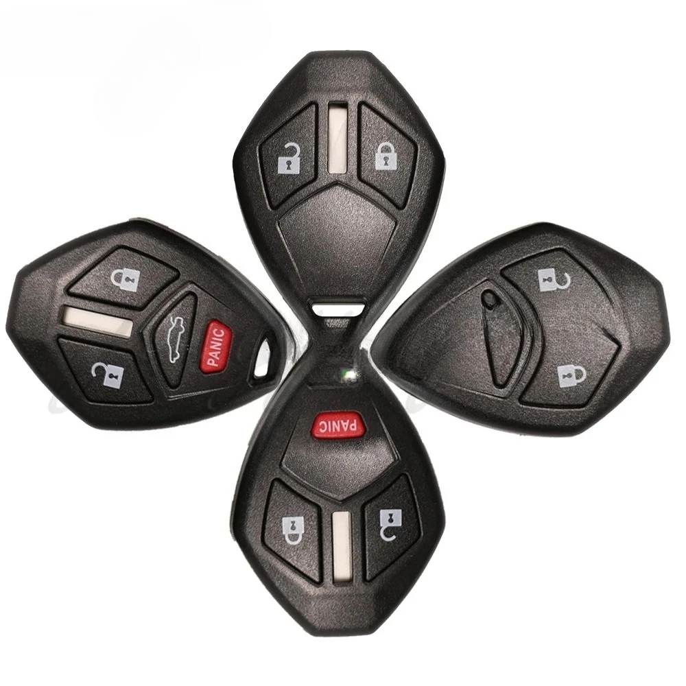 

No Blade Remote Key Shell Case Fob For Mitsubishi Lancer Outlander Eclipse Endeavor Galant 2/3/4Buttons Car Key Style