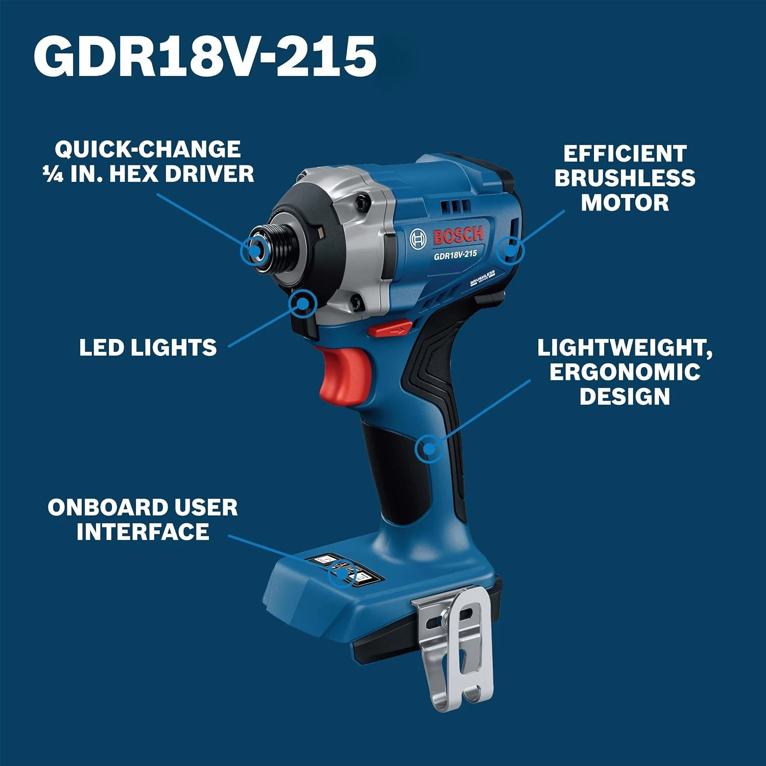 Impact Driver Cordless - Bosch GDR 18V‑215 Avvitatore a Impulsi