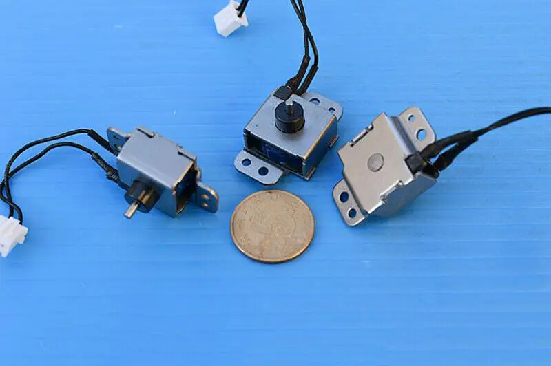 DC 3V-6V Mini DC Solenoid Electromagnet Push Pull Through Type Micro Electric Magnet For Powerful pull switch 3mm Stroke