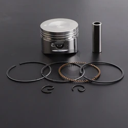 Motorcycle 52.4mm Piston 13mm Pin Piston Set for Lifan 125cc Air/Oil Cooled Horizontal Engine Dirt Pit Bike ATV Quad Parts