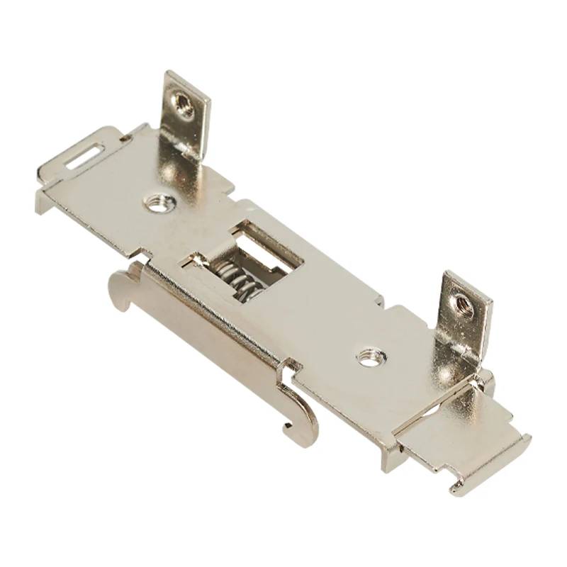 ENMG SUS304 DIN HS-G35-L Boxed Rail Bracket Clip Nickel-Plated Steel Plate Mounting Fixing Bracket Aluminum Alloy Mounting Base