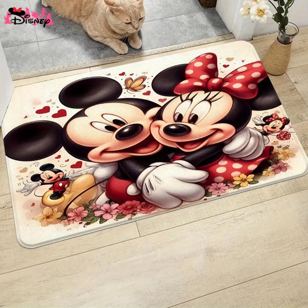 

Коврик для ванной комнаты с изображением Микки Мауса, впитывающий коврик для ванной, мягкий коврик, изготовленный из прочного и износостойкого полиэфирного материала, подходит для использования