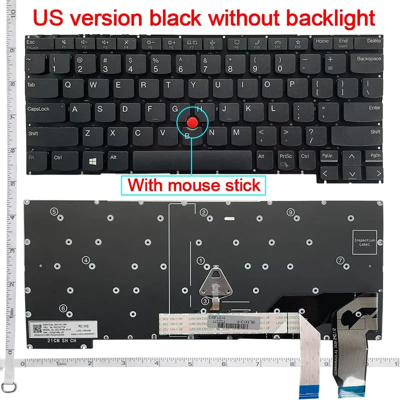 

New Backlit US Keyboard For Lenovo thinkPad X13 Yoga Gen 2 / X13 Yoga Gen 1 English laptop
