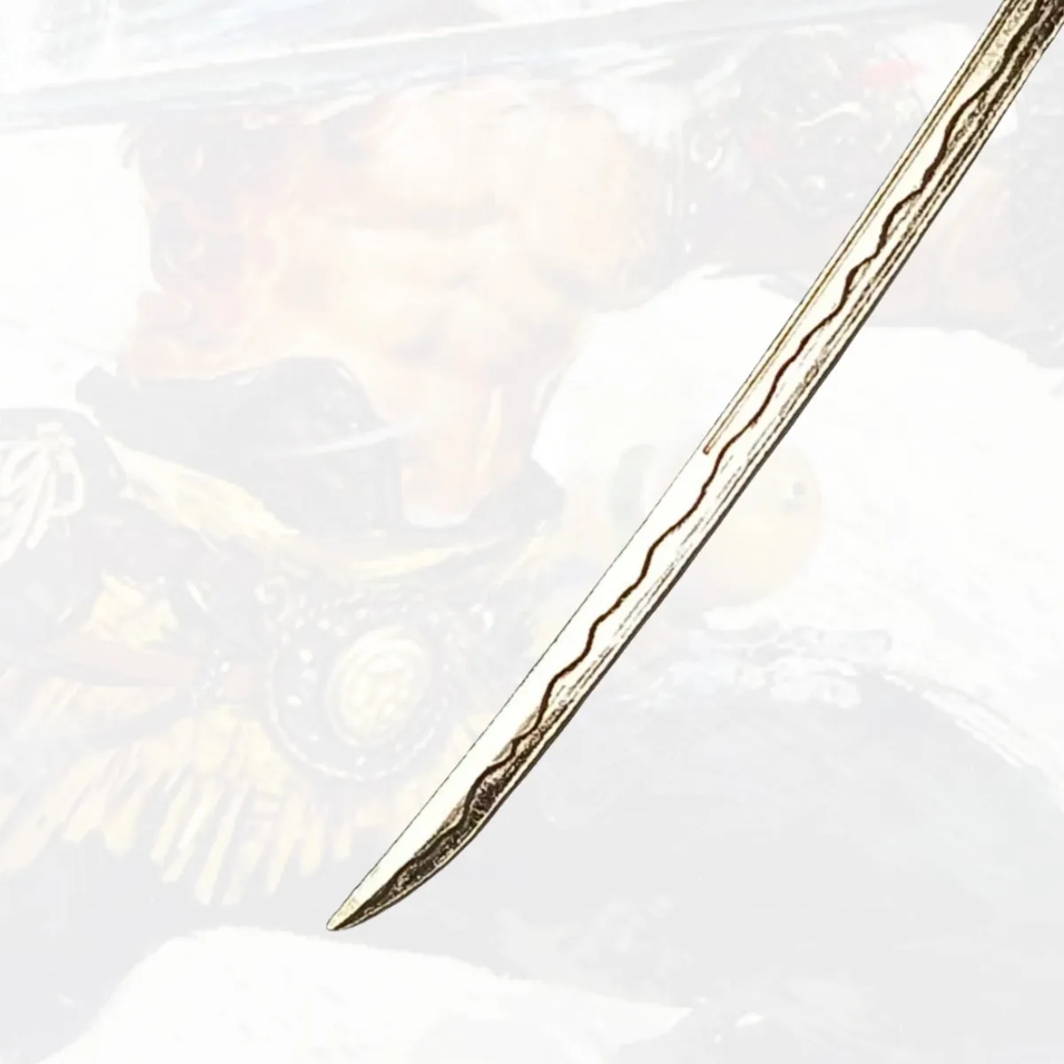 ดาบคาตานะโลหะโรโรโนอา โซโร ขนาด 5.9 นิ้ว ดาบซามูไรแท้ ดาบคาตานะญี่ปุ่น ดาบนินจา อุปกรณ์คอสเพลย์ ของเล่นประกอบฉาก