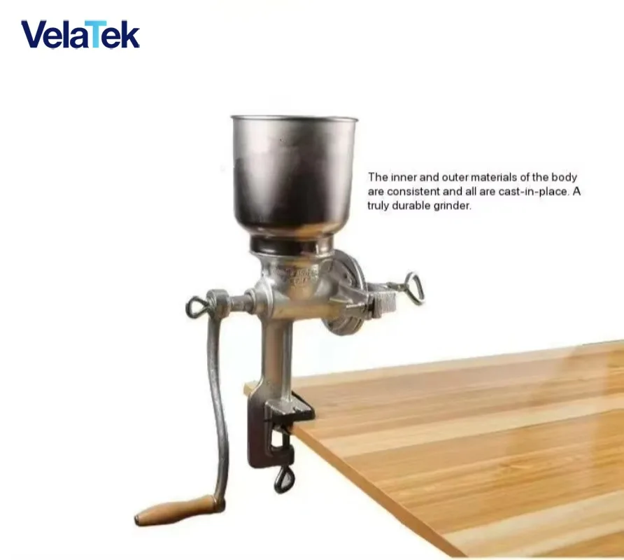 Adjustable Hand Crank Malt Mill, Homebrew Tool for Malt Powder Processing