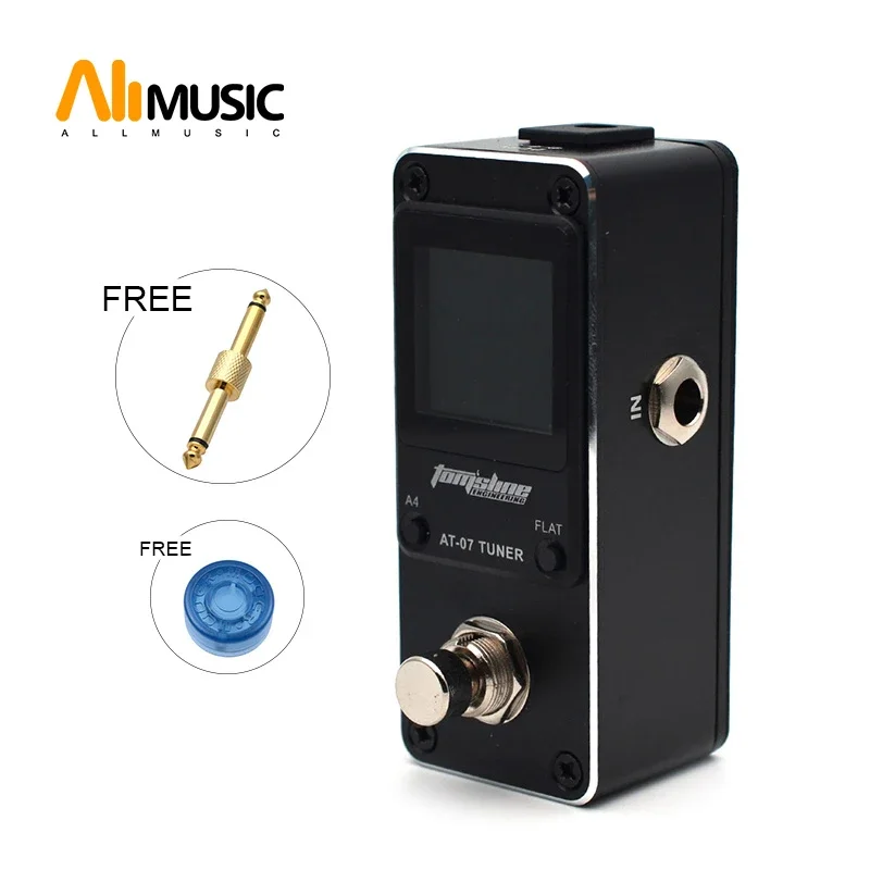 AROMA AT-07 Guitar Tuner Mini Single Guitar Effect Pedal Electric Effects High Quality Guitar Parts Accessories