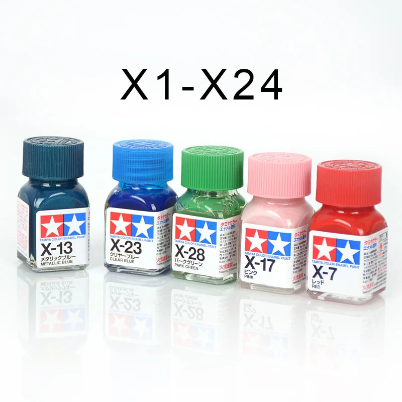 10ml X1-X24 farba modelowa Tamiya tłusta farba emaliowa jasna seria 11