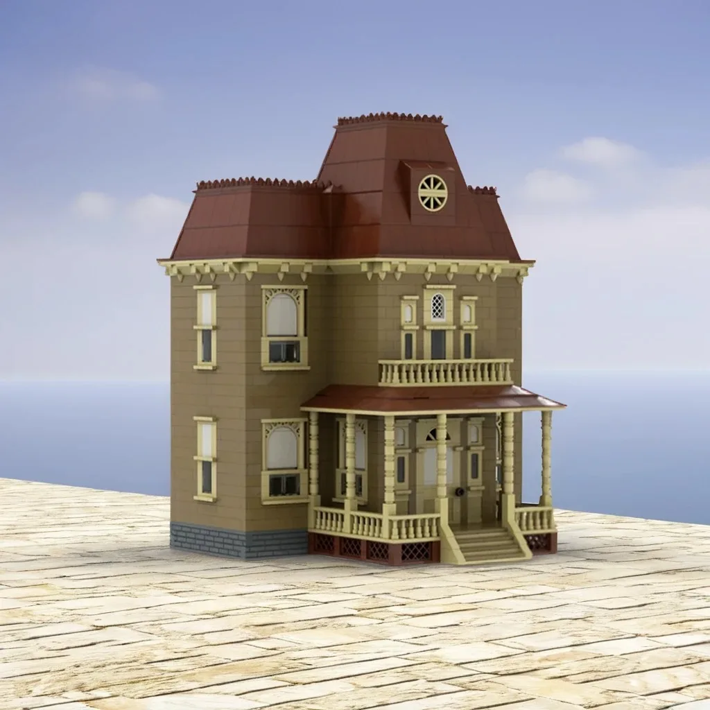 

2186 шт. Psycho House Особняк из фильма ужасов на заказ MOC Creation строительные блоки игрушки подарок