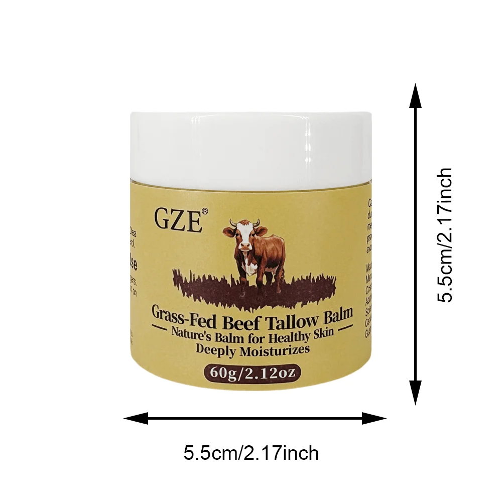 بلسم طويل من لحم البقر المطلي بالعشب من GZE - لصالون البشرة الطبيعي متعدد الأغراض للوجه والجسم والشفاه، والترطيب والإصلاح، للجفاف #6