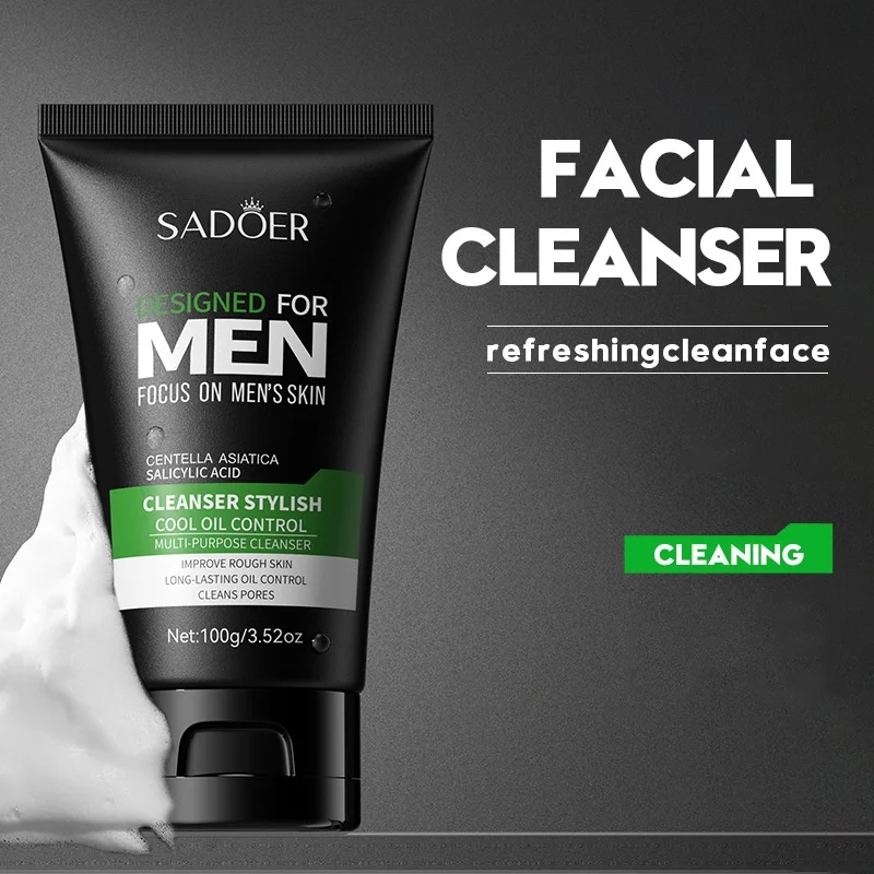 Men's Multi-Action Oil-Control Cleansing Face Wash, 100g