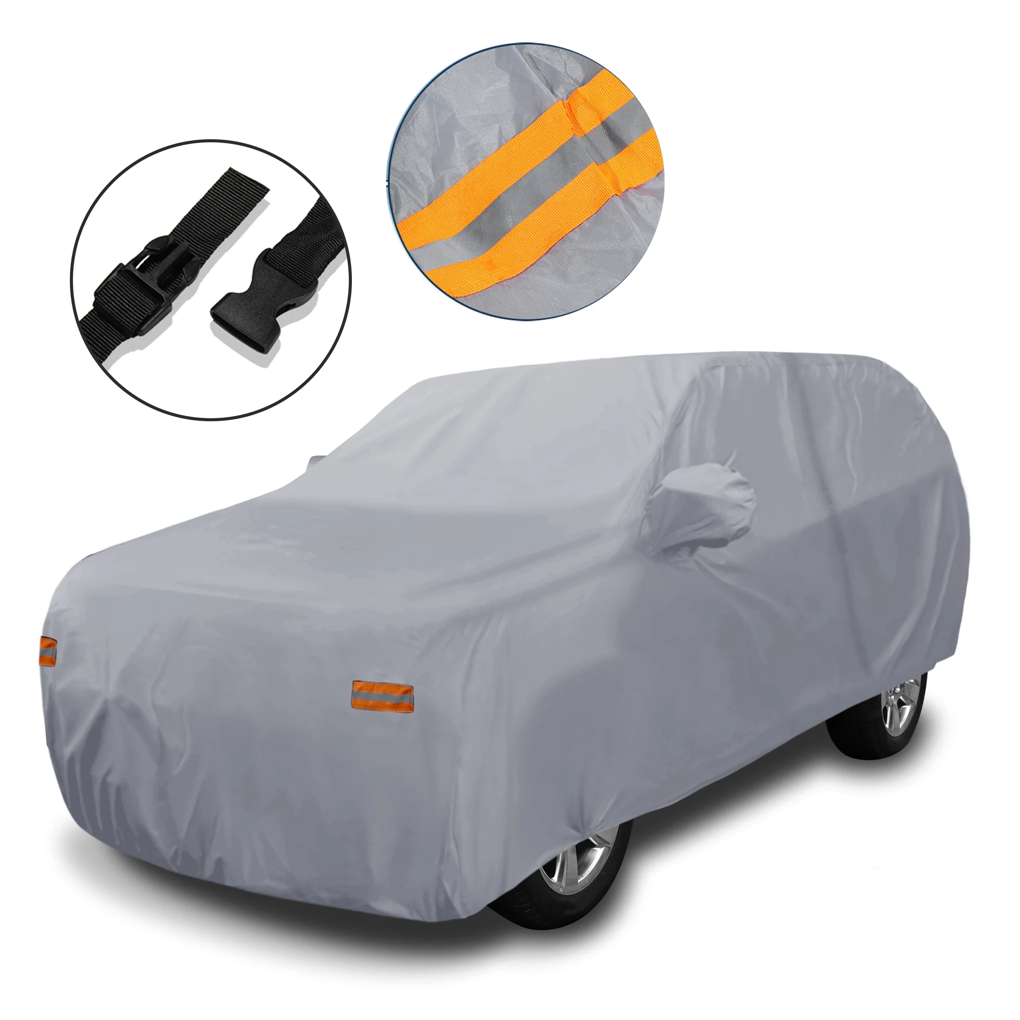 

Чехол для внедорожника Motoforti для Chevrolet Tahoe 4-дверный 07-24, водонепроницаемый, защита от солнца, дождя, пыли и ветра, 190T, искусственная молния двери водителя