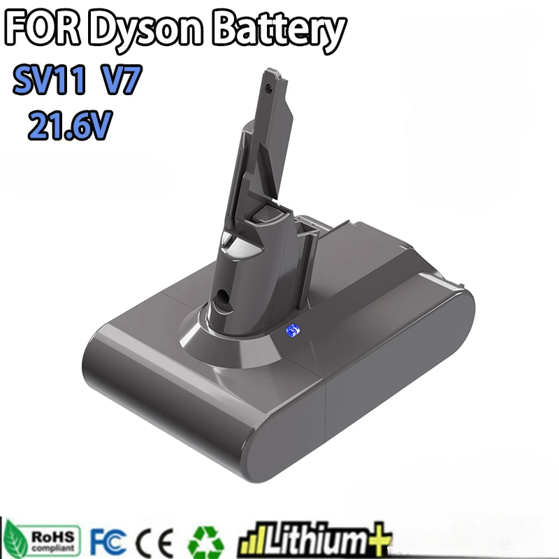 For Dyson 21.6V  Replacement Battery V7/SV11 Motorhead Pro V7 Trigger V7 Animal V7 Car + Boat Handheld Vacuum Cleaner