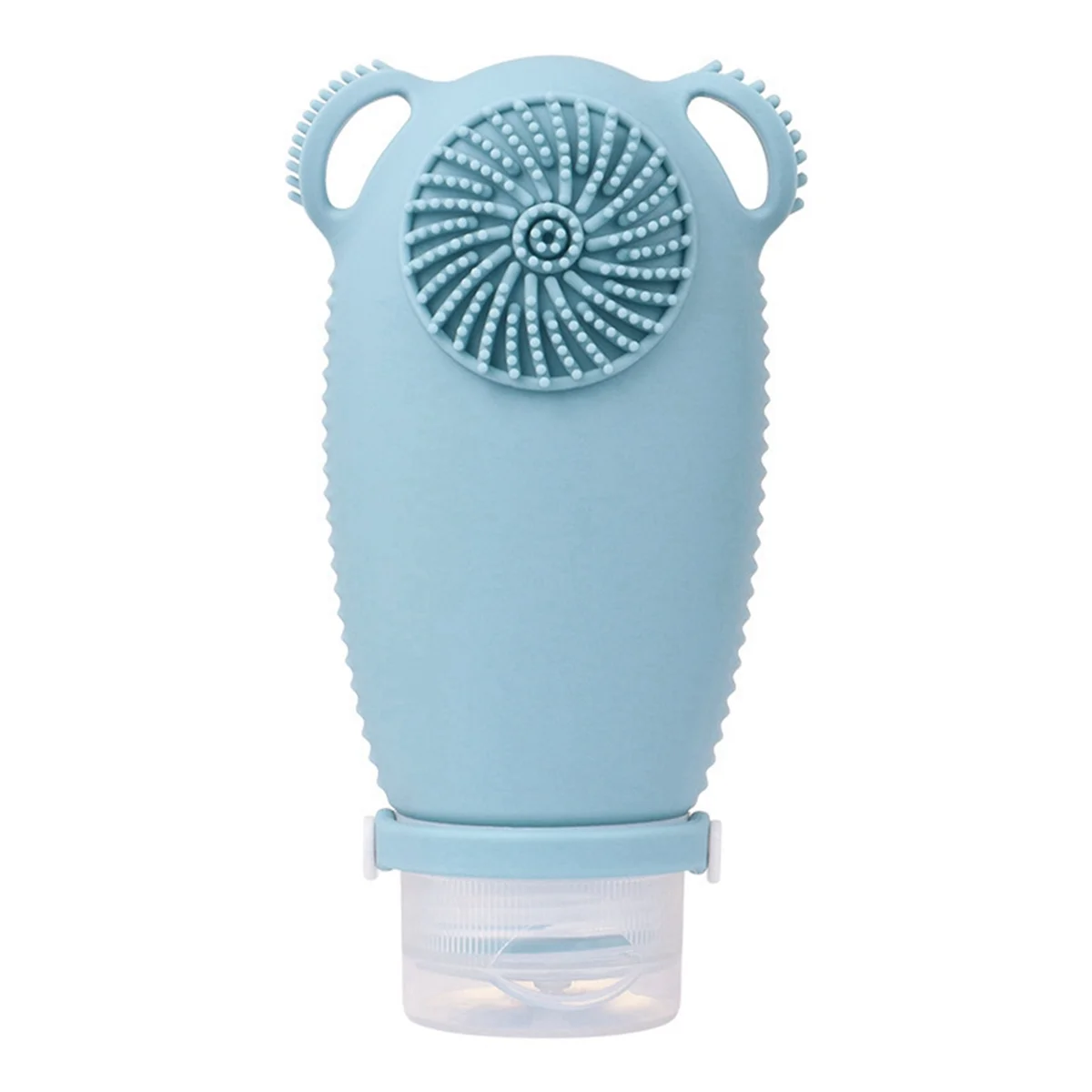 Silicone Travel Refillable Bottle Cleansing Brush Portable Shampoo Bottles Lotion Cosmetics Container E