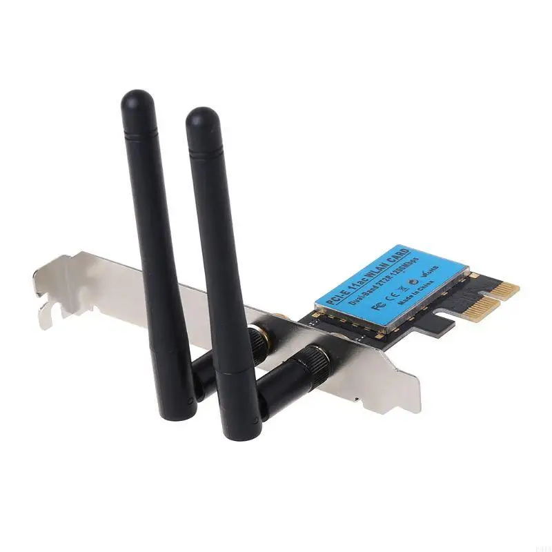 Scheda WiFi PCIe F3MA per PC Scheda rete wireless dual band (2,4 Ghz 5,8 Ghz)