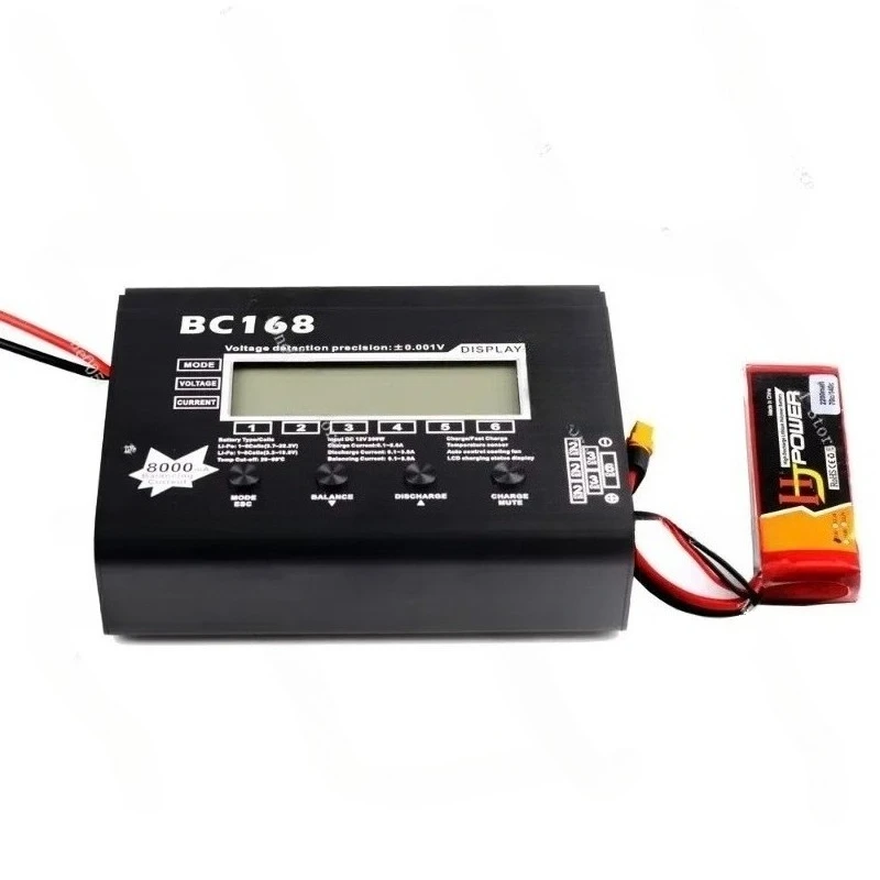 BC168 8A แบตเตอรี่ลิเธียมความเร็วสูงเครื่องชาร์จ 1-6S ชาร์จแบตเตอรี่แรงดันสูงพร้อมการคายประจุอัลตร้า UNA6