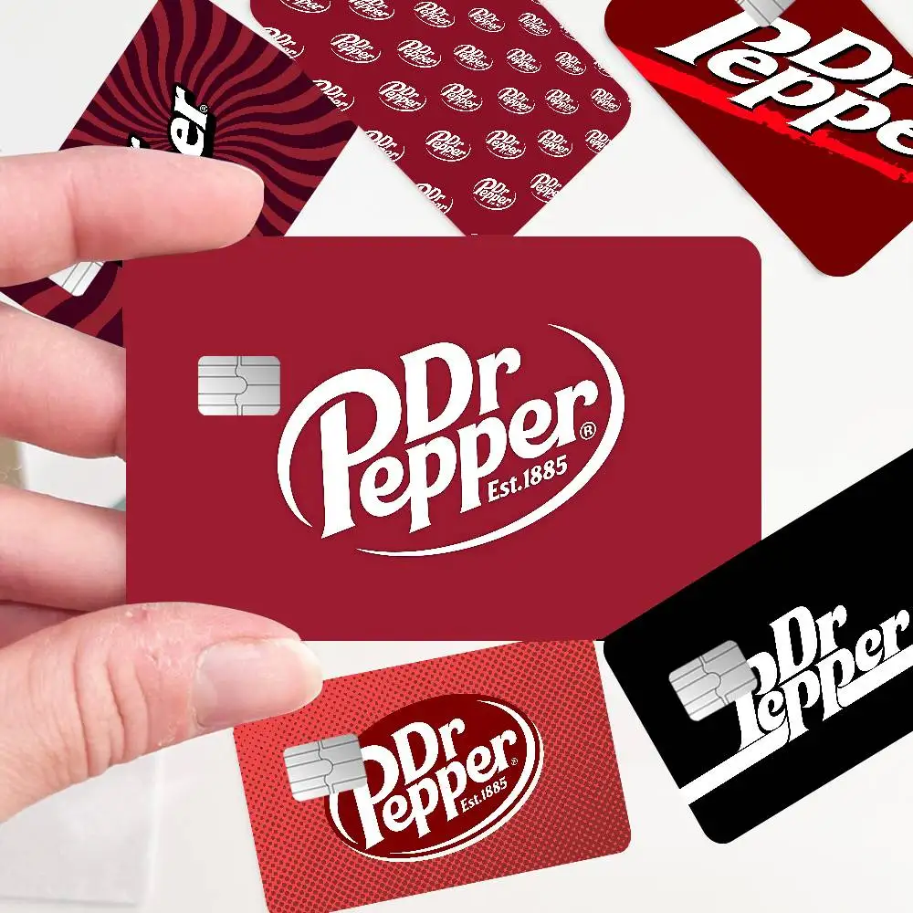 Pegatina de D-Dr Pepper, Diseño de Anime, para Tarjetas de Crédito, Débito y Bancarias