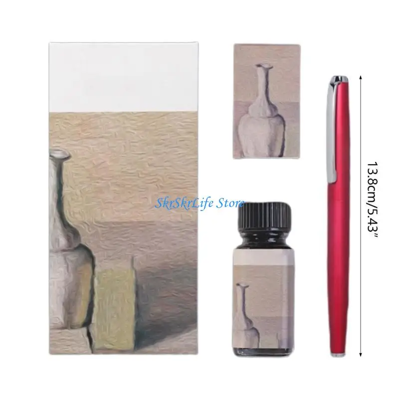 قلم حبر للأعمال E65E، يتضمن 4 خراطيش حبر و20 مل حبر #6