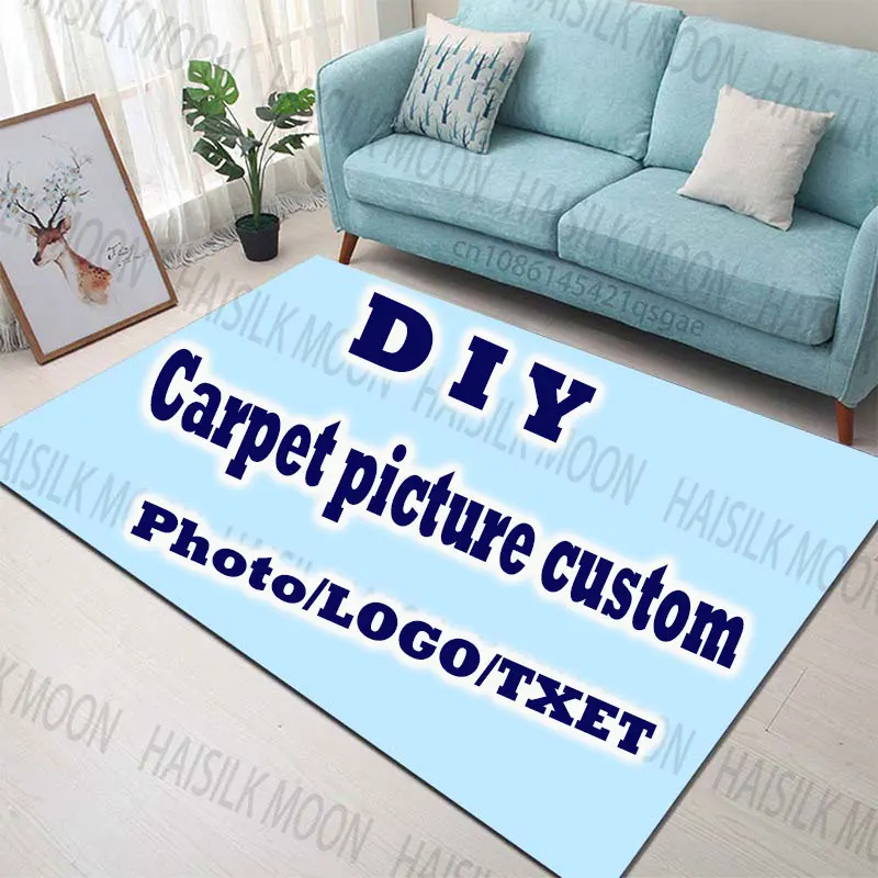 Personalized Custom Pattern Carpet with Your Photo Logo Rugs for Entryways Indoor Outdoor Use Floor Mats Multiple Size Options