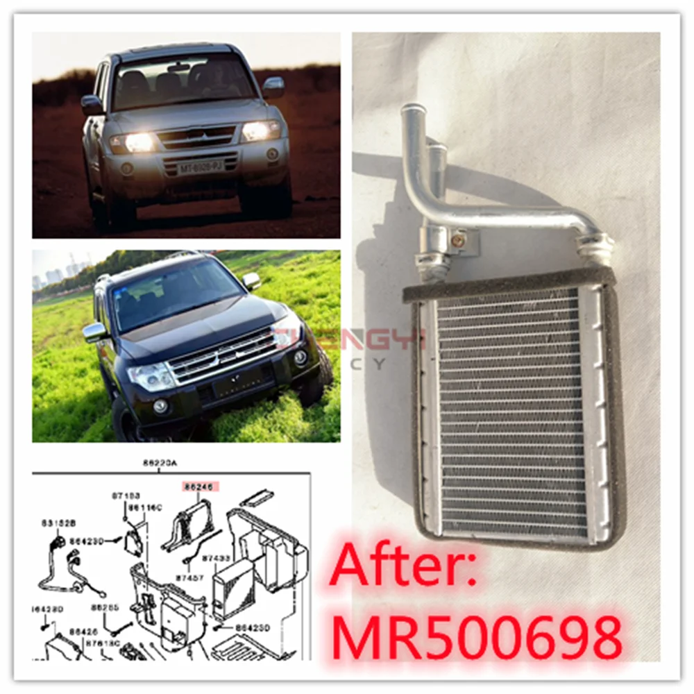 Front Heating Water Tank After Heater Core Radiator Warm Air Water Tank For Pajero Montero V73W V77W V93W V97W MR500659 MR500698