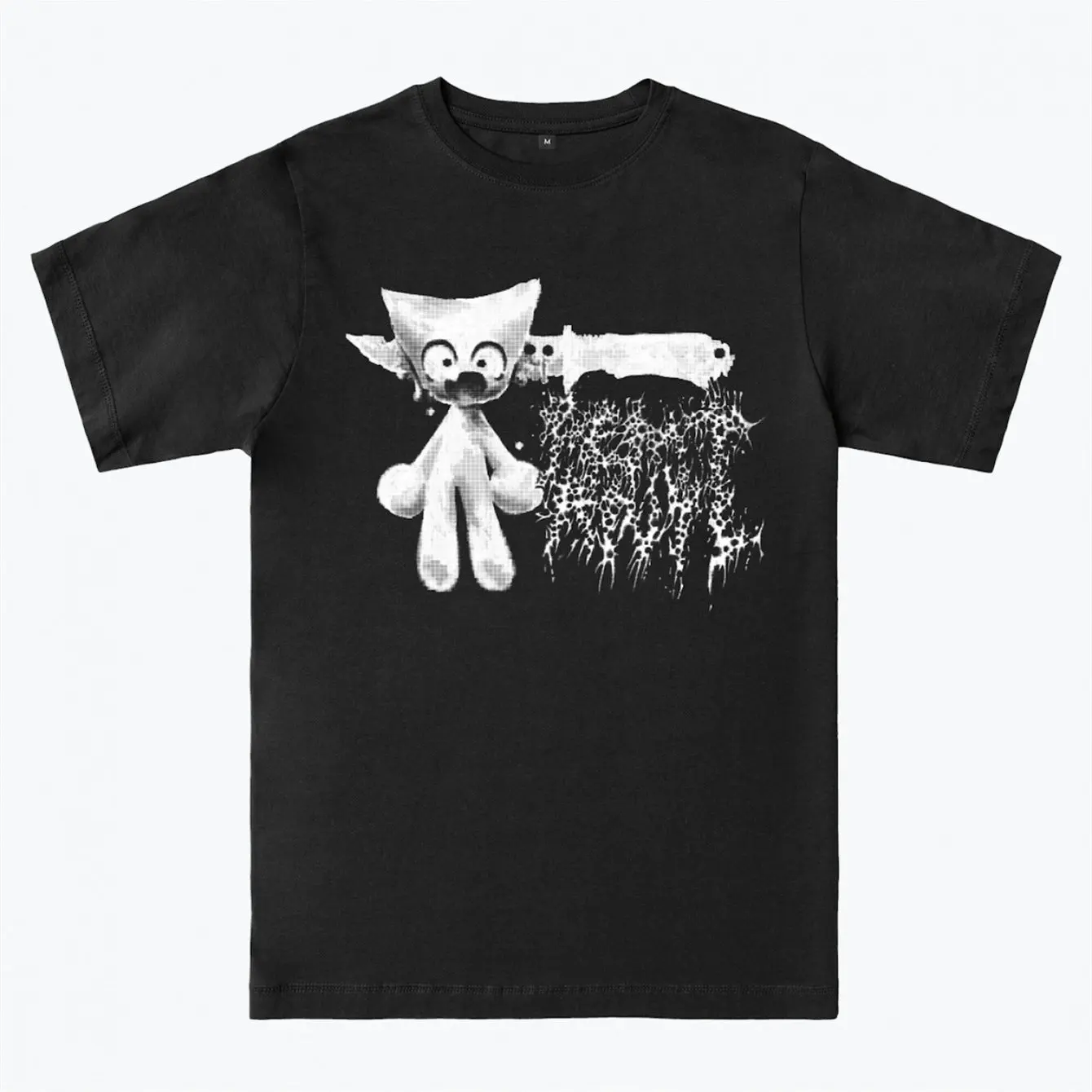 Im Femtanyl Herren-T-Shirt mit Aufdruck, weiches T-Shirt mit niedlichem Katzen- und Bleistift-Design, ganzjähriges Freizeithemd für den Alltag