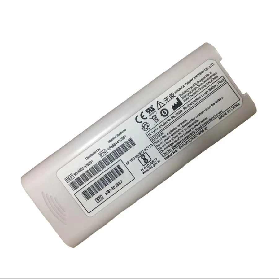 Medical Battery Replacing 0411001 3ICR19/66-2 11.1V/4800mAh For Page Writer TC10 TC20 0411001 989803185291 453564402681 Monitor