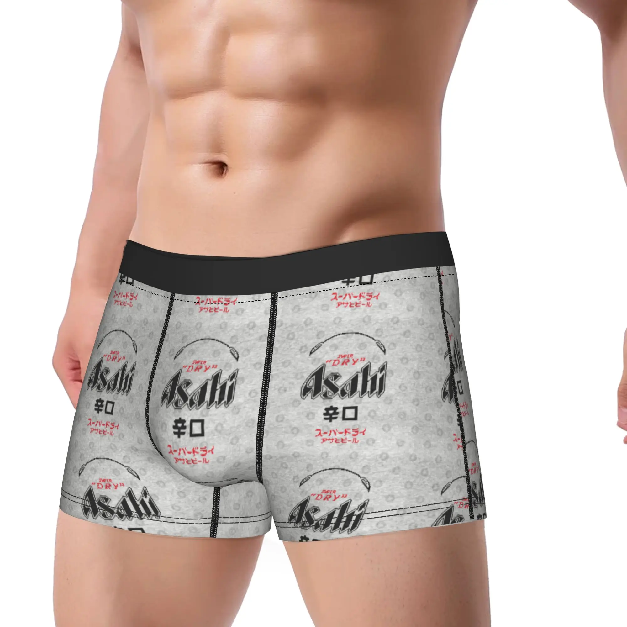 aAsahi Super Dry Pixel aAsahi Underpants Breathbale Panties Male Underwear Comfortable Shorts Boxer Briefs