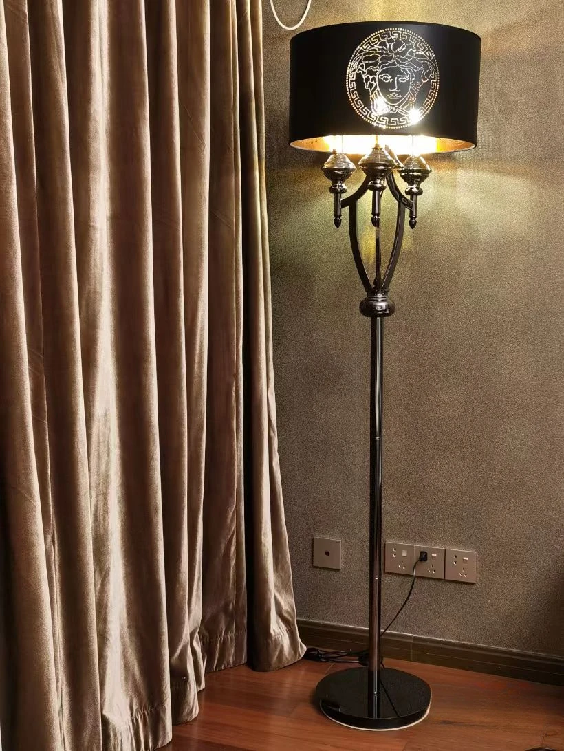 Postmodern American Table Lamp Living Room Bedroom Bedside Lamp 2023 New Light Luxury Neoclassical Study Floor Lamp  Home Decor