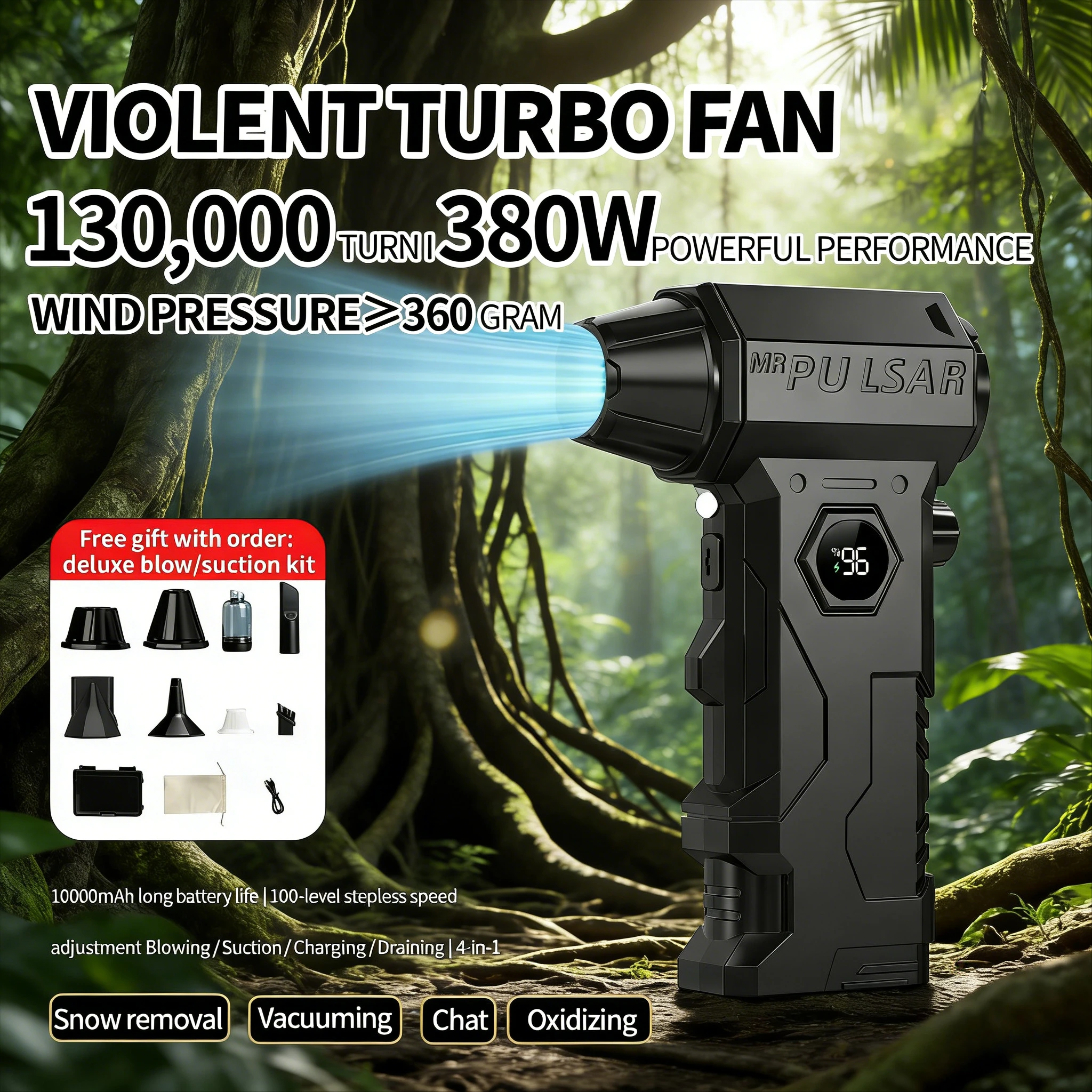 

⚡ Автомобильный воздуходув X7 990000 об/мин | Мощный компрессорный очиститель с функцией Live Power View