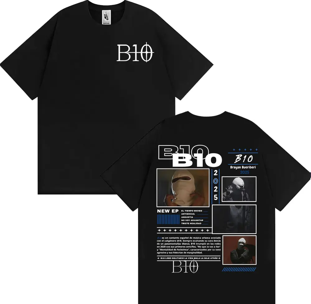 Rapper B10 Byayan Bueriberi Tour 2026 T-shirts Men Fashion Hip Hop Pop Music T Shirt Male High Quality women Oversized T-shirt