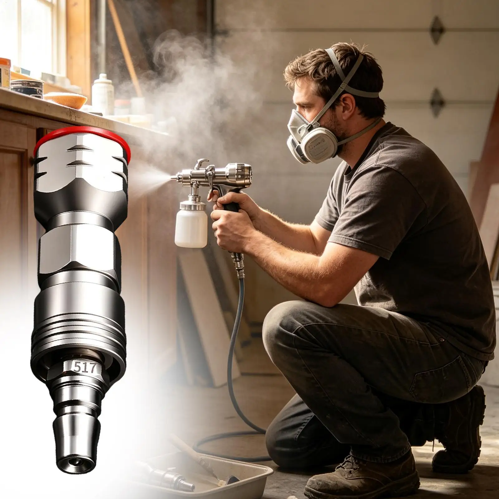 Paint Sprayer Spray Tip Stainless Steel Quick Connect Painting Parts Sprayer Machine Painting Tips For Construction House