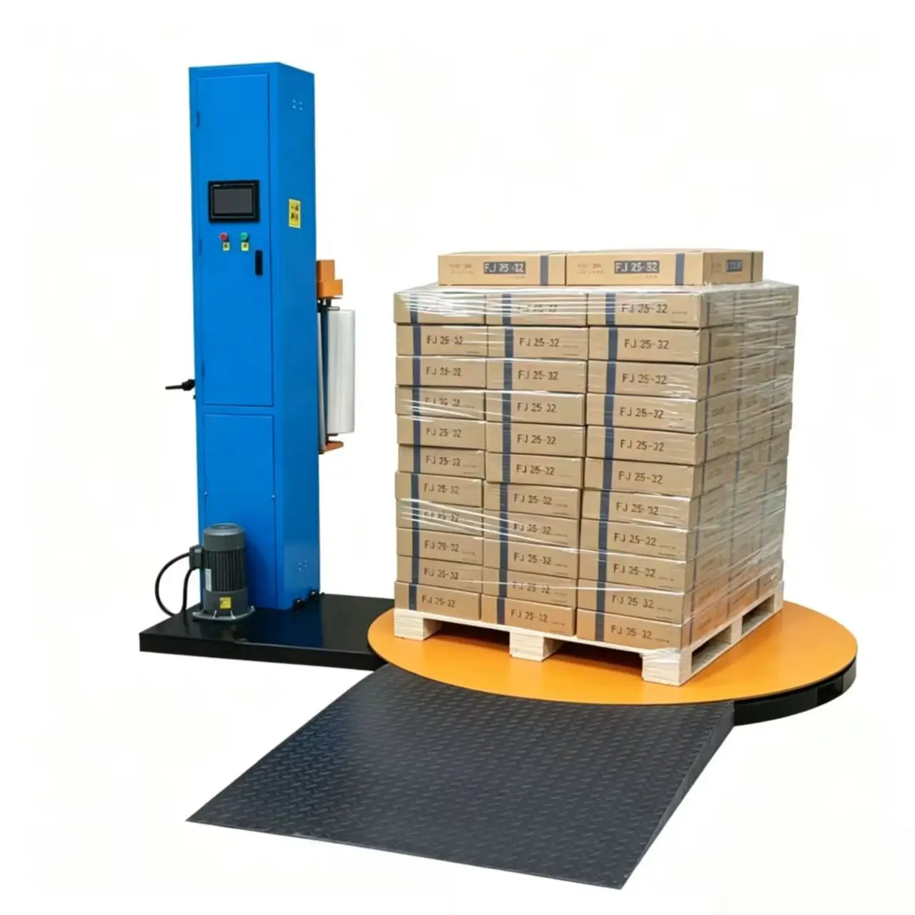 Automatic Plastic Wrapping Film Packaging Winding Machine Tray Stretch Film Turntable Industrial Packaging Film Wrapping Machine