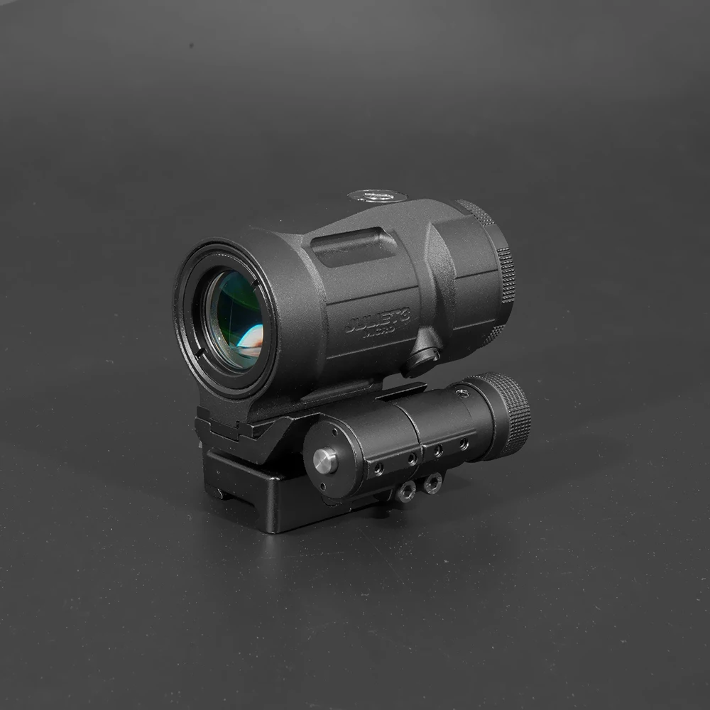 Imagem -03 - Magnifier 3x Trabalho com Reflex Optics Red Dot Sight para Gatilho Airsoft Montagem de Botão com Espaçadores ss Juliet3