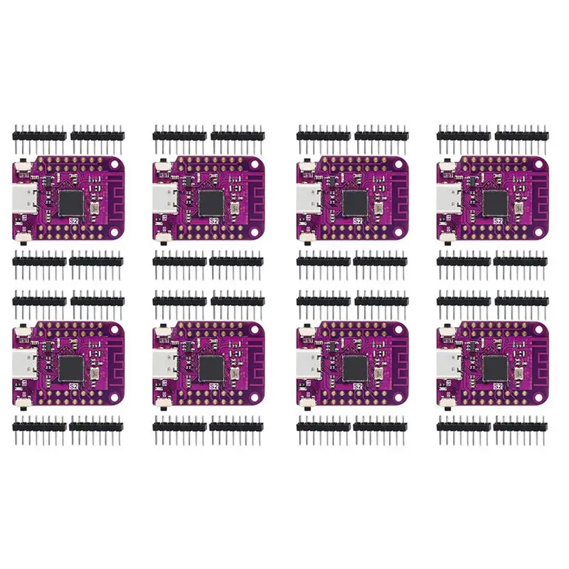 

Superior-8Pcs ESP32 S2 Mini V1.0.0 Wifi IOT Board Based ESP32-S2FN4R2 ESP32-S2 4MB Flash 2MB PSRAM Micropython