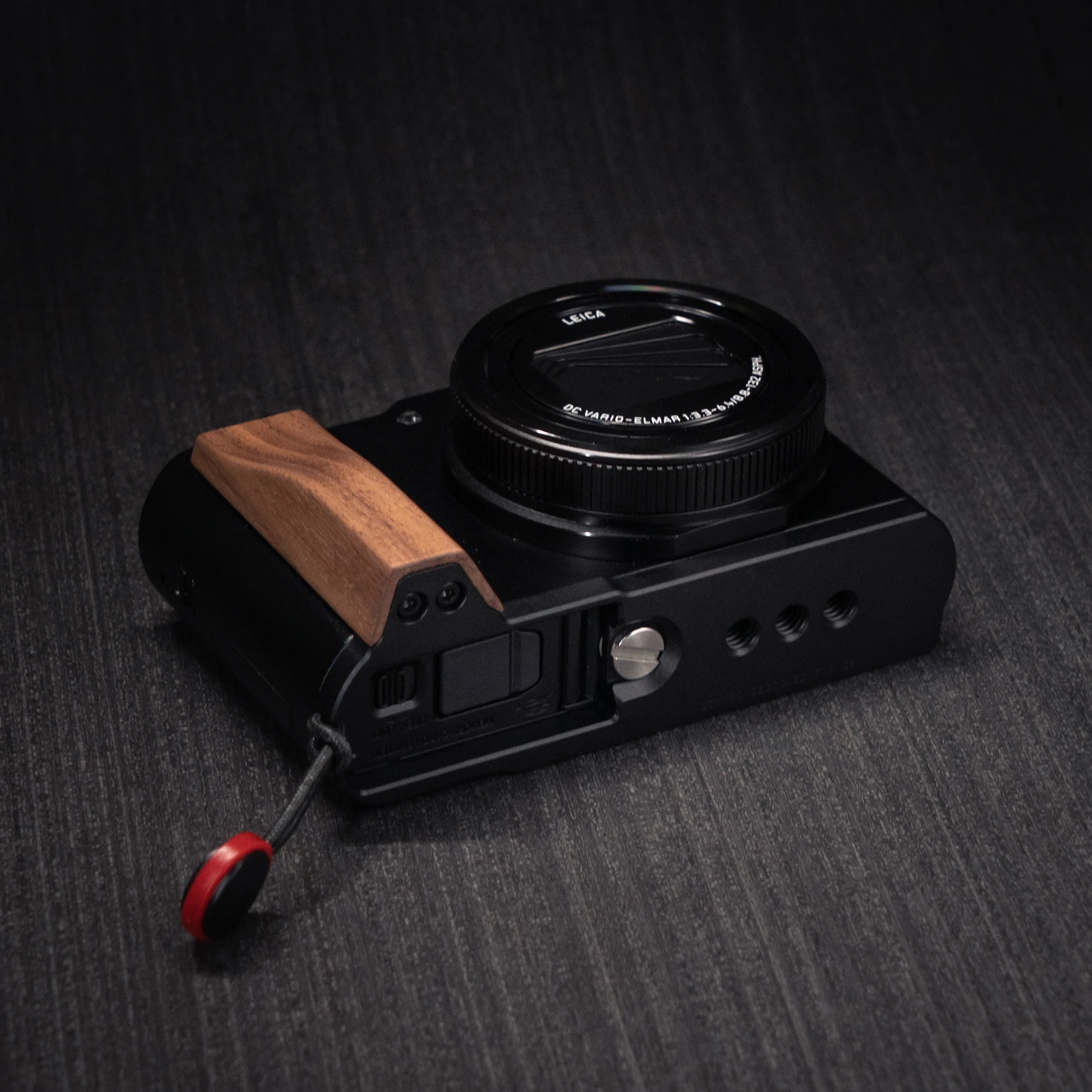 Holz-Handgriff-L-Halterung für Panasonic Lumix ZS300 Kamera mit Schnellwechsel-L-Plattenhalterung Ultraleicht mit Legierungsbasis – Detail 18