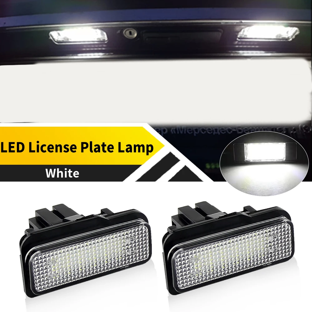

2шт для Mercedes-Benz W219 4D 2004-2010 для Tesla Model S 2012-2015 OEM # : MA2038200556" Светодиодная подсветка номерного знака без ошибок
