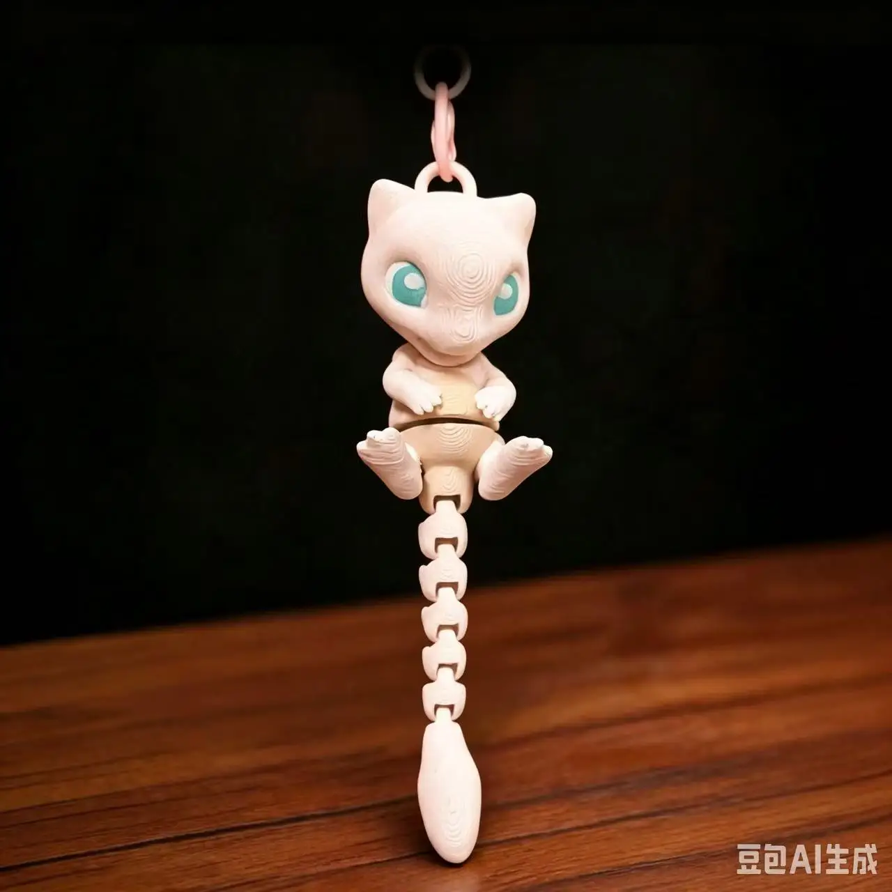 Pokémon Glurak 3D-Gedruckter Schlüsselanhänger mit Beweglichen Gelenken - Stressabbau-Gadget und Schreibtisch-Dekoration