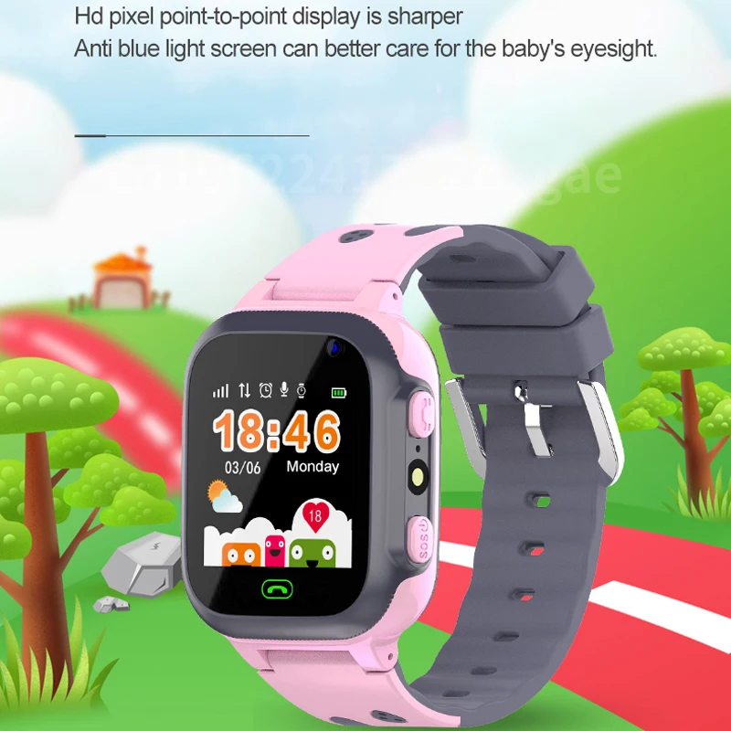 Kids Smart Watch Sim Card  Call Phone Smartwatch For Children SOS Photo Waterproof Camera LBS Location Tracker Gift IOS Android