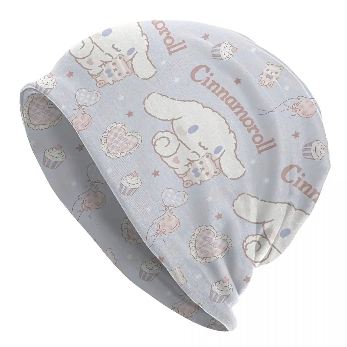 

Kawaii Cinnamoroll Bonnet Hats Autumn Winter Outdoor Skullies Beanies Hat Cute Cartoon Dog for Men Women Warm Dual-use Caps