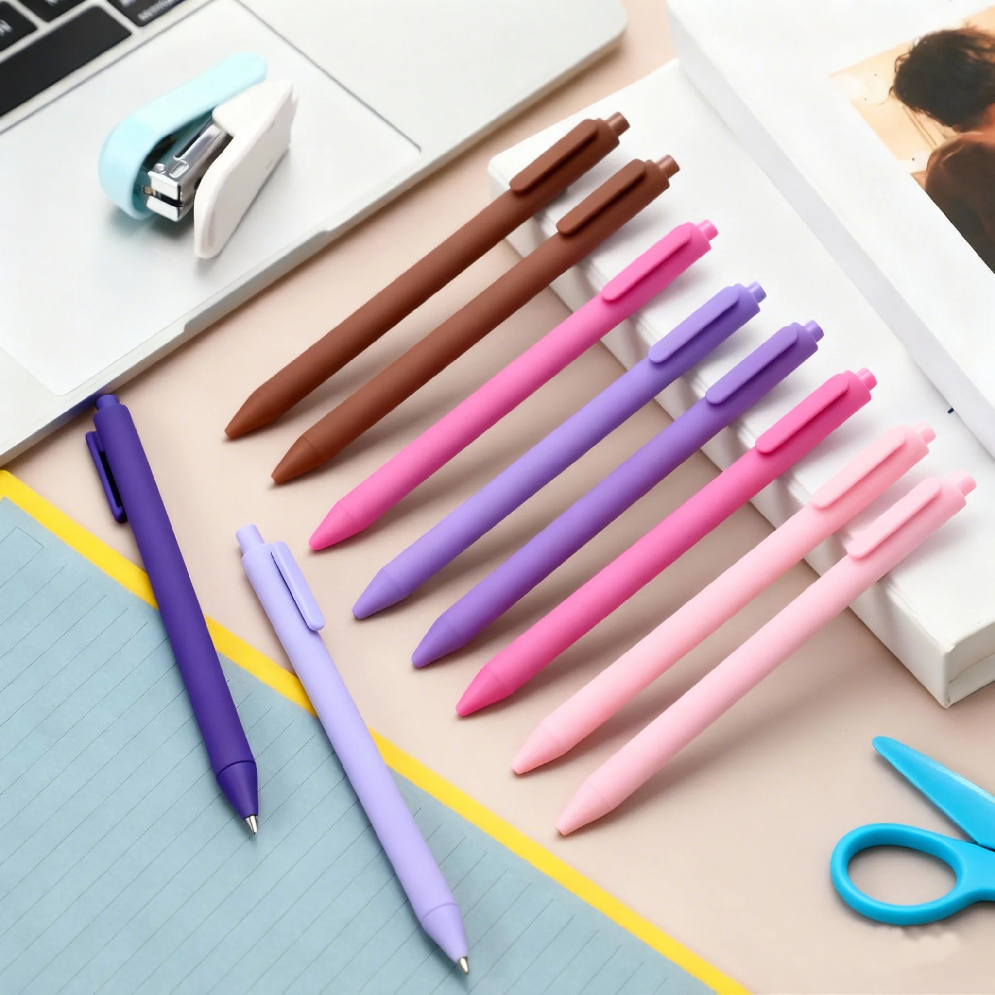 25 Stück Elegante Hochwertige Morandi Kugelschreiber Niedliche Stifte Bunte Ausgefallene Geschenke für Lehrer, Schüler, Mitarbeiter, Büro, Schule, Zuhause – Detail 3