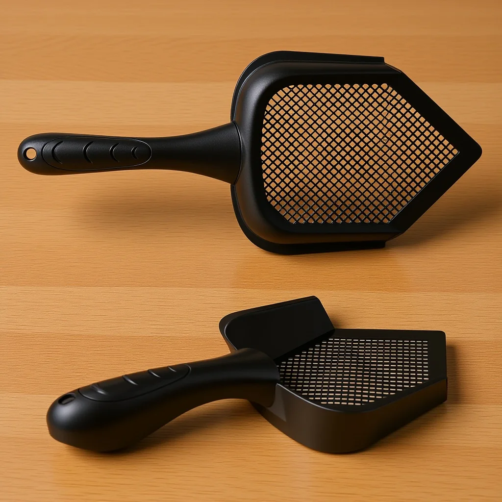 

Cat Litter Scoop Pvc Durable Plastic Pet Poop Shovel For Cats Sand Cleaning Lozenge Design Comfortable Handle Litter Box