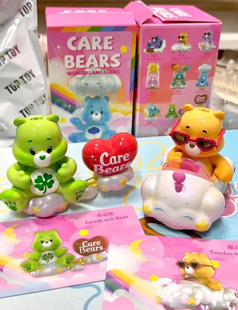 Blind Box Carebears Miniso Sky Bear 3 Series Yunzhong Paradise Fourth Generation Blind Box Hand-Made Ornament Model Gift