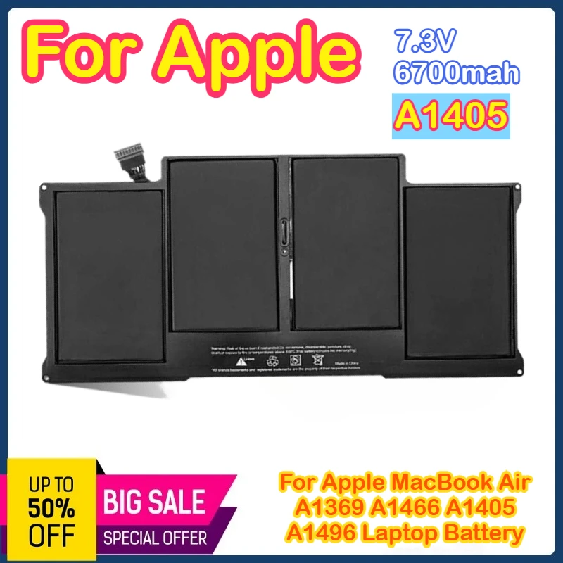 

A1466 A1496 Аккумулятор для Apple MacBook Air 13 дюймов A1466 2013 2014 2015 2017 MD760LL/A MD761CH/A