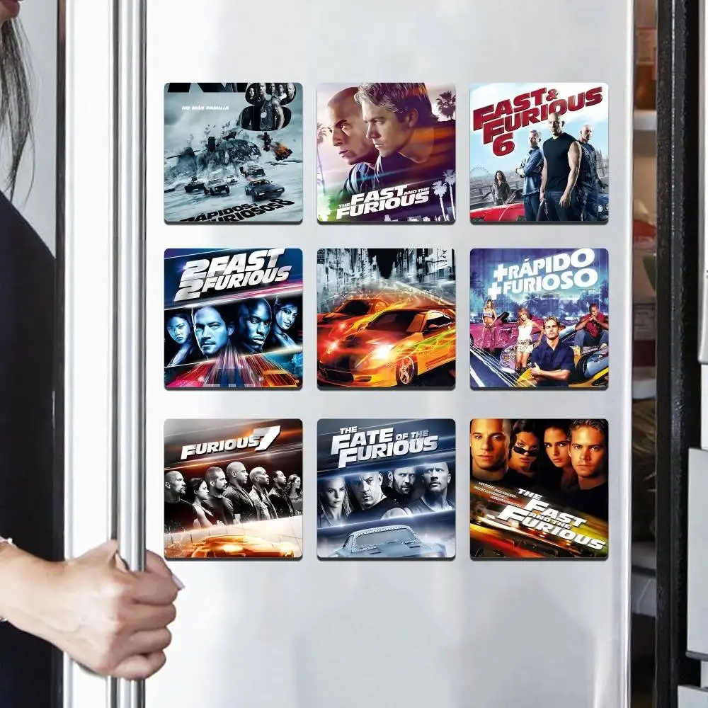 F-Fastes And F-Furious Action Movies Personalized Magnet Character Magnet Creative Refrigerator Decoration Fans Collection Gifts