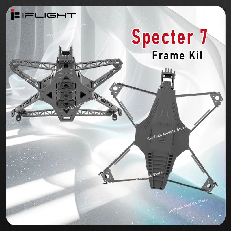

iFlight Spectre 7 Рама дрона FPV Толщина руки 4 мм Колесная база 306 мм для гоночного дрона дальнего действия для фристайла FPV