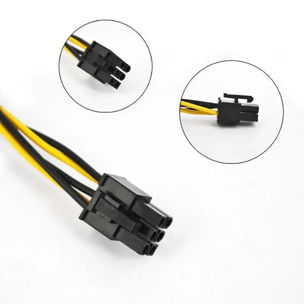 10 PCS/LOT SATA Power Cable 15 Pin To 6 Pin PCI EXPRESS PCI-E Sata Graphics Converter Adapter Video Card Power Cable cord