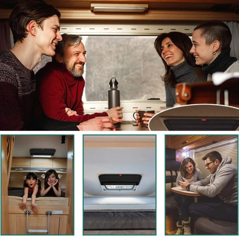 

A2UC Foldable RV Skylight-Shade, 16.3''x16.3'', RV Vents Blackout Ventilation Cover, UV Rays Campers Window Cover