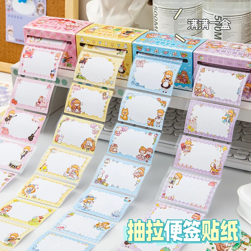 Pull-Out Convenient Sticky Notes for Students, High-Quality N Times Stickers, Material Paper for Memo Marking Memo Pad
