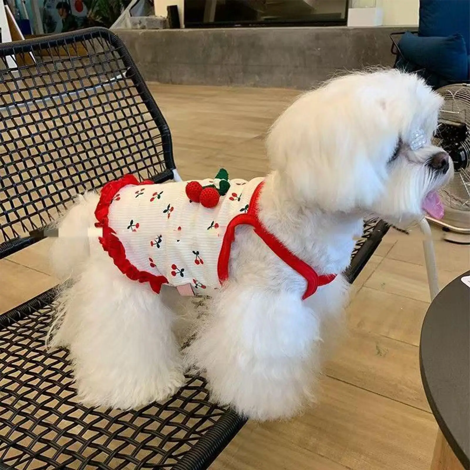 Cute Puppy Harness For Spring Summer, Stylish Soft Breathable Pets Dog Vest, Breathable Pet Puppy Clothing For Birthday Party